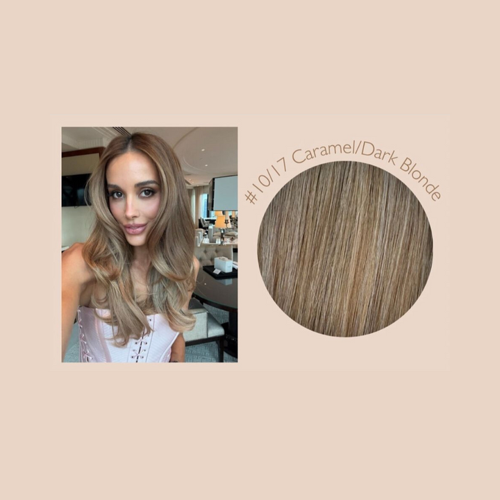 Marie Uva x Amazing Hair 20-inch 2-Clip Remy Human Hairpiece – Caramel/Almond Blonde
