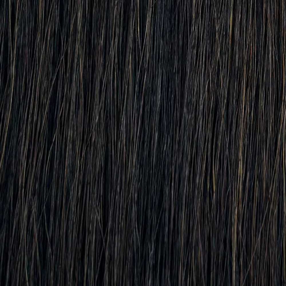 Amazing Hair 20-inch 2-Clip Remy Human Hairpiece in Natural Black