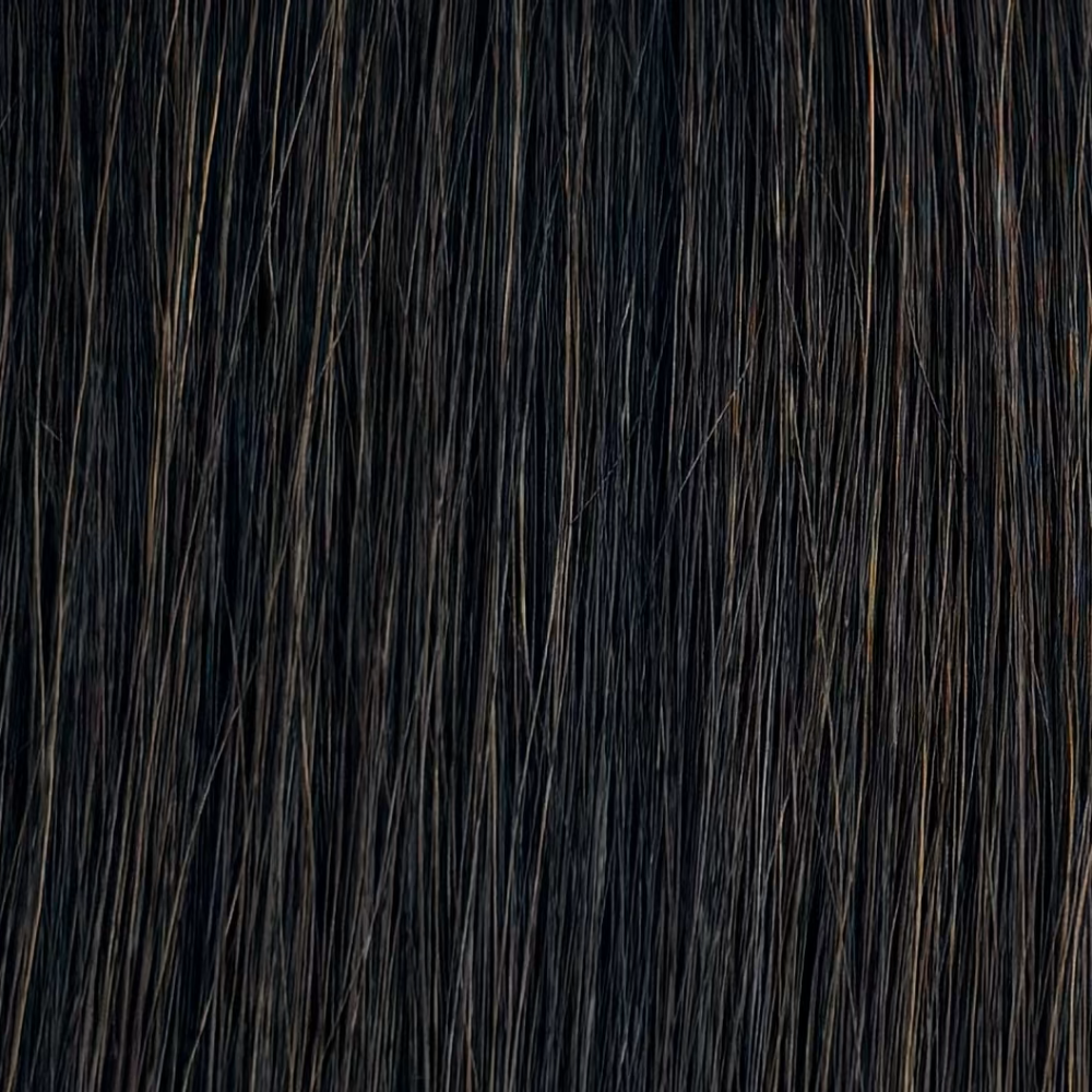 Marie Uva x Amazing Hair 20" 2-Clip Clip-In Hairpiece: #1B/1N Dark Brown/Natural Brown - Amazing Hair