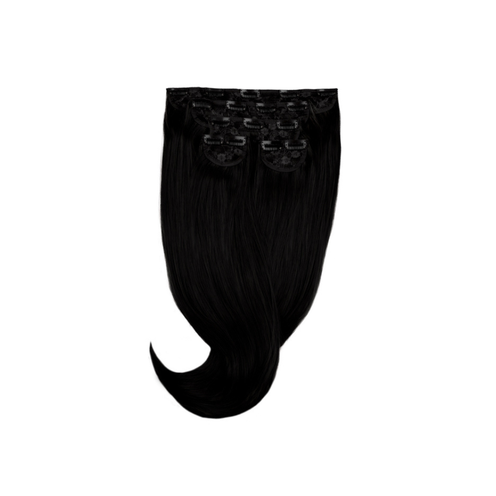 Amazing Hair 24-inch 5 Clip-In Synthetic Hairpiece in Black - Amazing Hair