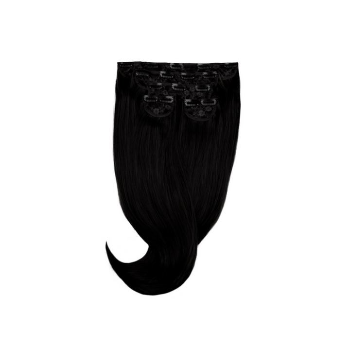 Amazing Hair 24-inch 5 Clip-In Synthetic Hairpiece in Black - Amazing Hair