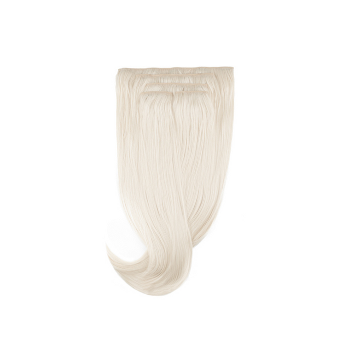 Amazing Hair 24-inch 5 Piece Clip-In Synthetic Hair Extensions in Platinum Blonde - Amazing Hair