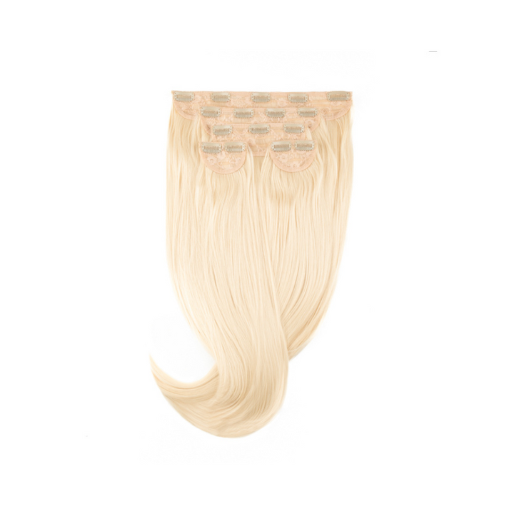 Amazing Hair 24-inch 5 Piece Clip-In Synthetic Hair Extensions in Sunny Blonde