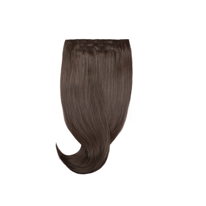 Amazing Hair 24-inch 5 Piece Clip-In Synthetic Hair Extensions in Light Brown