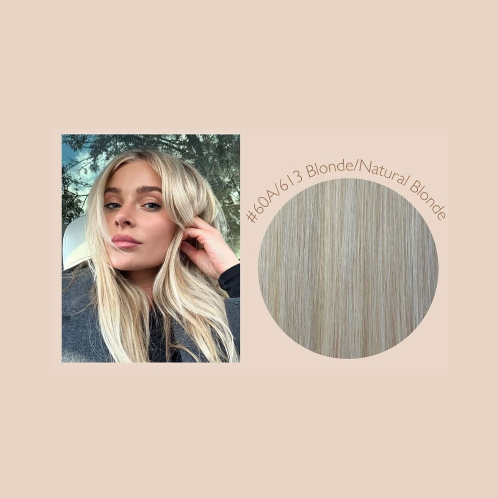 Marie Uva x Amazing Hair 20-inch 2-Clip Remy Human Hairpiece – Platinum Blonde/Sunny Blonde