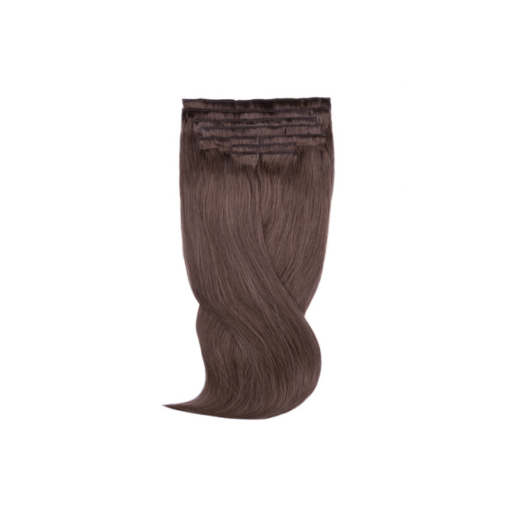 Amazing Hair 20-Inch 9-Piece Clip-In Extensions in Human Hair Light Brown