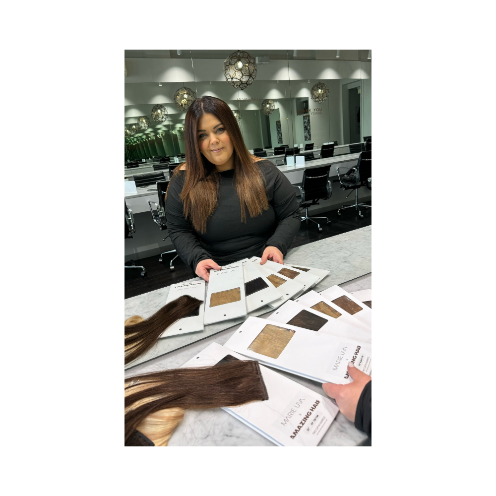 Marie Uva x Amazing Hair 20" 2-Clip Clip-In Hairpiece: #60A/613 Blonde / Natural Blonde - Amazing Hair