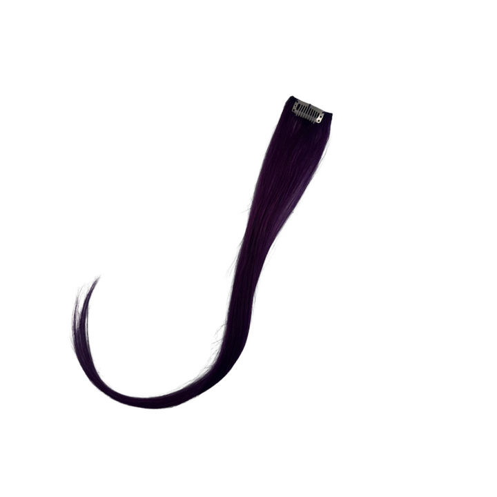 Amazing Hair 20-inch Single Clip-In Remy Human Hairpiece in Purple